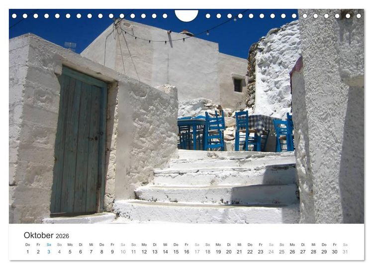 Produktbild: Hellas - ein Meer der Farben (Wandkalender 2026 DIN A4 quer), CALVENDO Monatskalender
