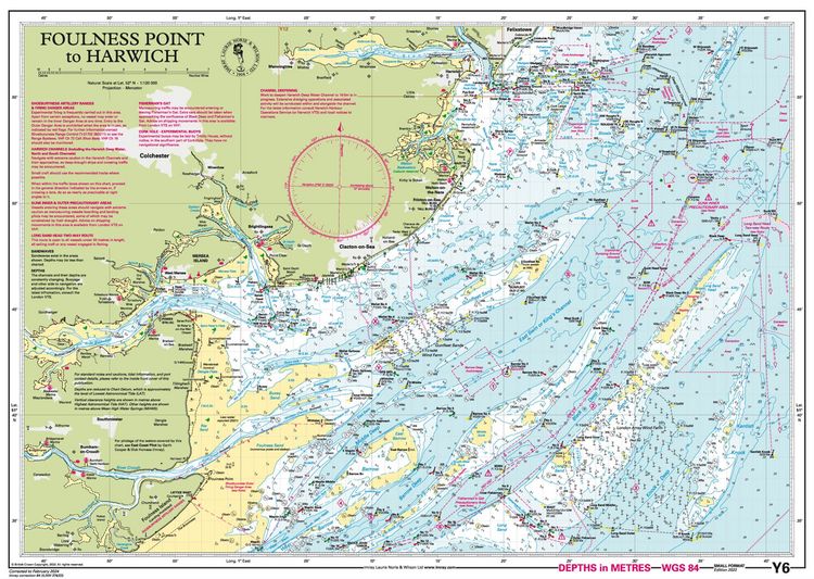 Produktbild: Y6 Foulness Point to Harwich (Small Format), Imray Chart