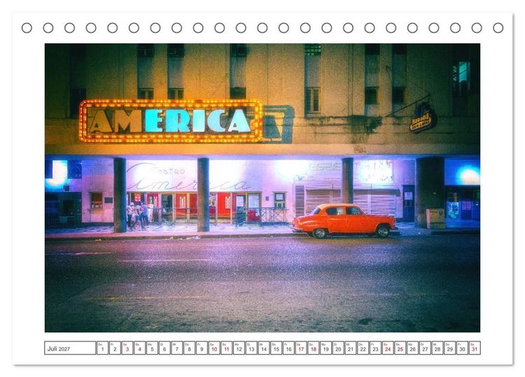 Produktbild: Amerikanische Legenden, unterwegs auf Kubas Stra&szlig;en (Tischkalender 2027 DIN A5 quer), CALVENDO Monatskalender