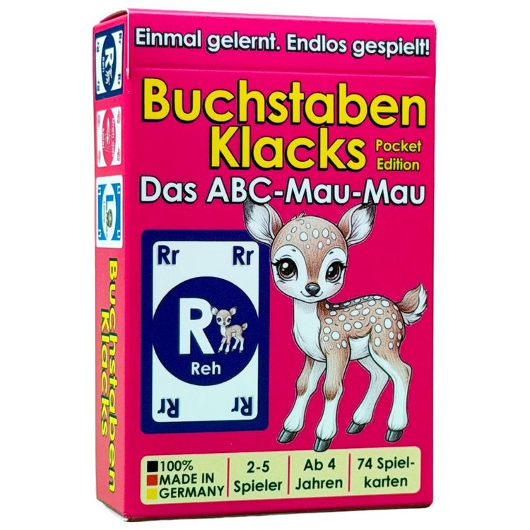 Produktbild: Buchstaben Klacks &ndash; Das ABC spielerisch entdecken (Pocket Edition - Reh)