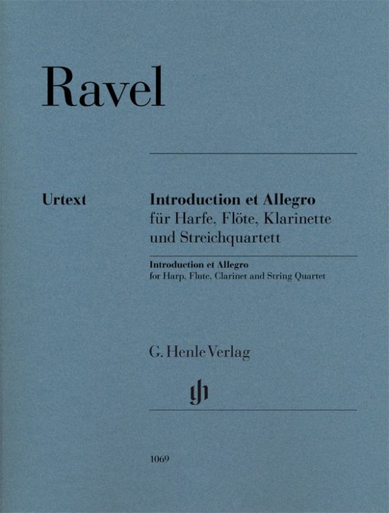 Produktbild: Maurice Ravel - Introduction et Allegro f&uuml;r Harfe, Fl&ouml;te, Klarinette und Streichquartett