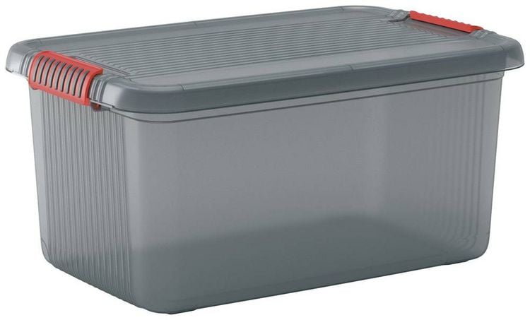 Produktbild: KIS 237047 Aufbewahrungsbox K Latch stapelbar (B x H x T) 590 x 280 x 390 mm Rauchgrau, Transluzent 1 St.