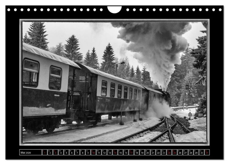 Produktbild: Unter Dampf - Eisenbahnromantik im Harz (Wandkalender 2026 DIN A4 quer), CALVENDO Monatskalender