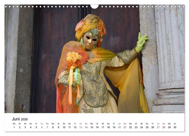 Produktbild: Carnevale di Venezia 2026 (Wandkalender 2026 DIN A3 quer), CALVENDO Monatskalender
