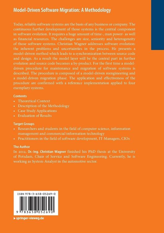 Produktbild: Model-Driven Software Migration: A Methodology