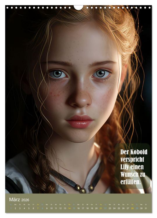 Produktbild: Lily und der Wunschbaum (Wandkalender 2026 DIN A3 hoch), CALVENDO Monatskalender