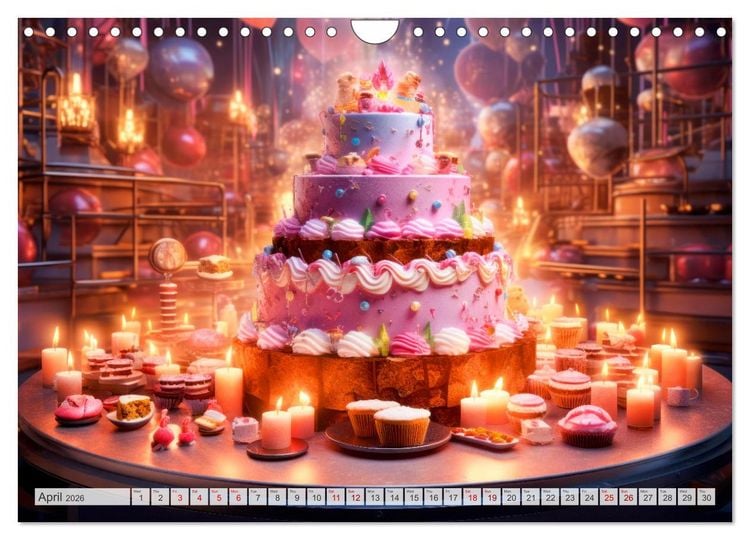 Produktbild: One year full of delights (Wall Calendar 2026 DIN A4 landscape), CALVENDO 12 Month Wall Calendar