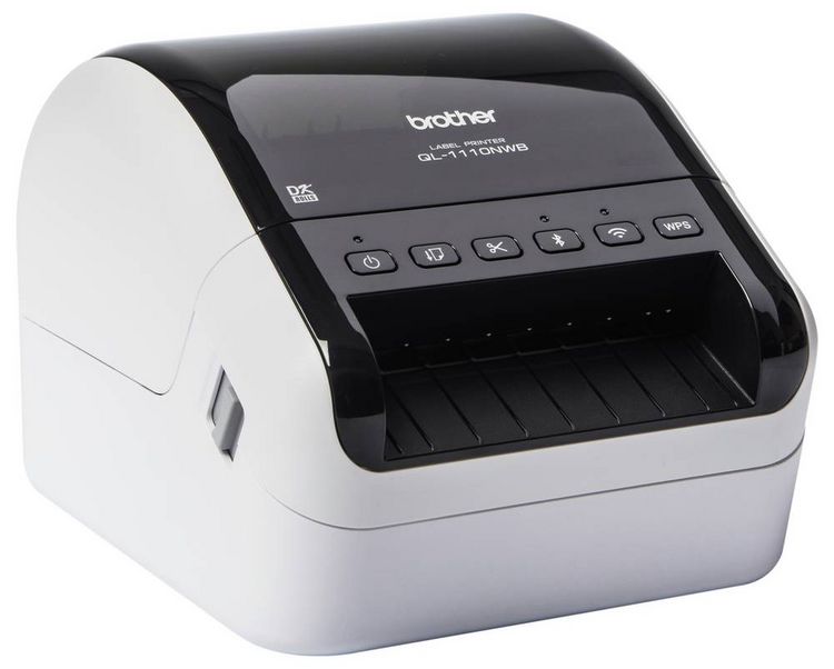 Produktbild: Brother QL-1110NWBc Etikettendrucker Thermodirekt 300 x 300 dpi Etikettenbreite (max.): 103.6 mm LAN, USB