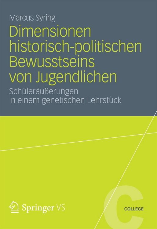 Produktbild: Dimensionen historisch-politischen Bewusstseins von Jugendlichen