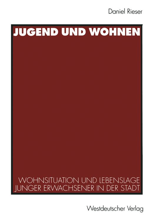 Produktbild: Jugend und Wohnen