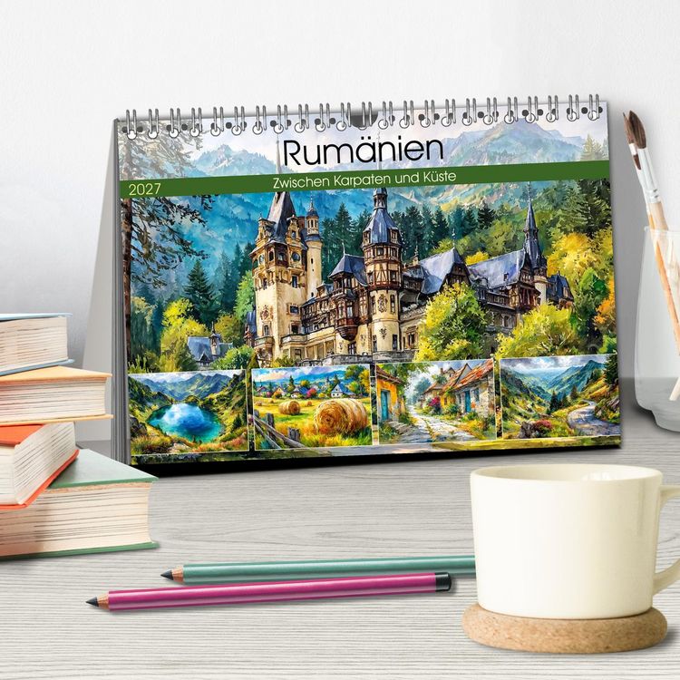 Produktbild: Rum&auml;nien. Zwischen Karpaten und K&uuml;ste (Tischkalender 2027 DIN A5 quer), CALVENDO Monatskalender