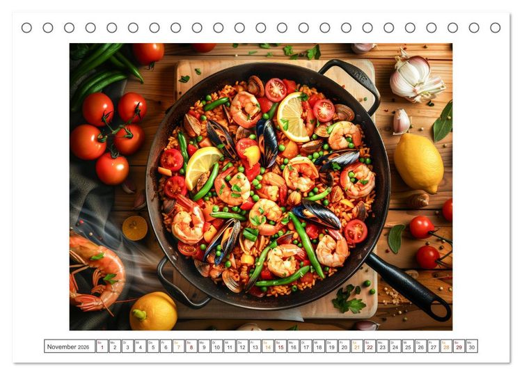 Produktbild: Mediterrane K&uuml;che (Tischkalender 2026 DIN A5 quer), CALVENDO Monatskalender