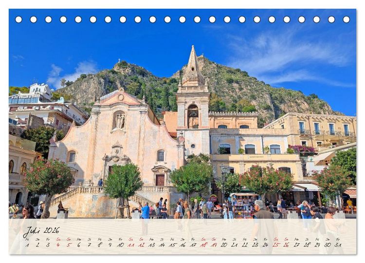 Produktbild: Siziliens Zauber &ndash; Von Palermo bis Taormina (Tischkalender 2026 DIN A5 quer), CALVENDO Monatskalender