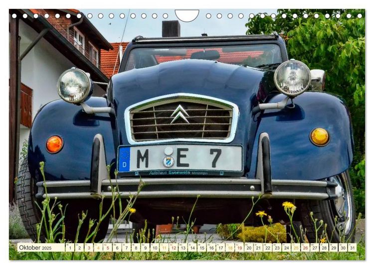 Produktbild: Citro&euml;n 2CV - die Ente (Wandkalender 2025 DIN A4 quer), CALVENDO Monatskalender