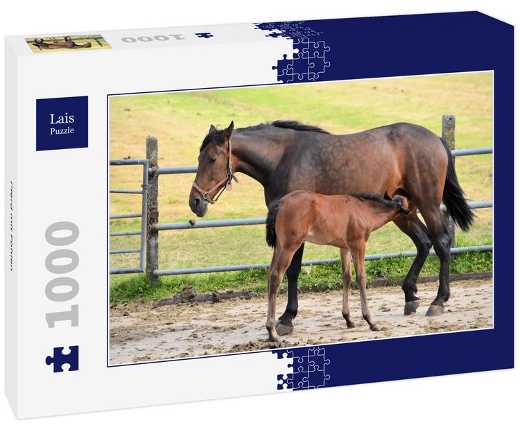 Produktbild: Lais Puzzle Pferd mit Fohlen 1000 Teile