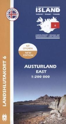 Produktbild: East Iceland Map 1: 200 000: Regional map 6