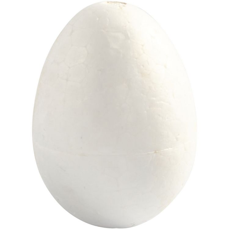 Produktbild: Creativ Company Styropor-Eier, H 6 cm, Wei&szlig;, 5 Stk
