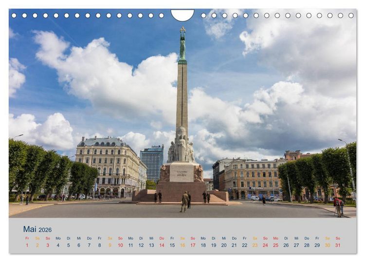 Produktbild: Charmante Baltische St&auml;dte entlang der Ostsee (Wandkalender 2026 DIN A4 quer), CALVENDO Monatskalender