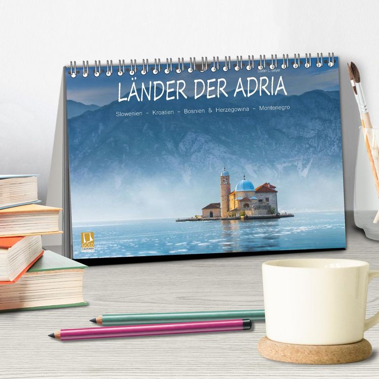 Produktbild: L&auml;nder der Adria (Tischkalender 2026 DIN A5 quer), CALVENDO Monatskalender
