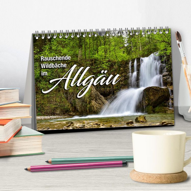 Produktbild: Rauschende Wildb&auml;che im Allg&auml;u (Tischkalender 2026 DIN A5 quer), CALVENDO Monatskalender