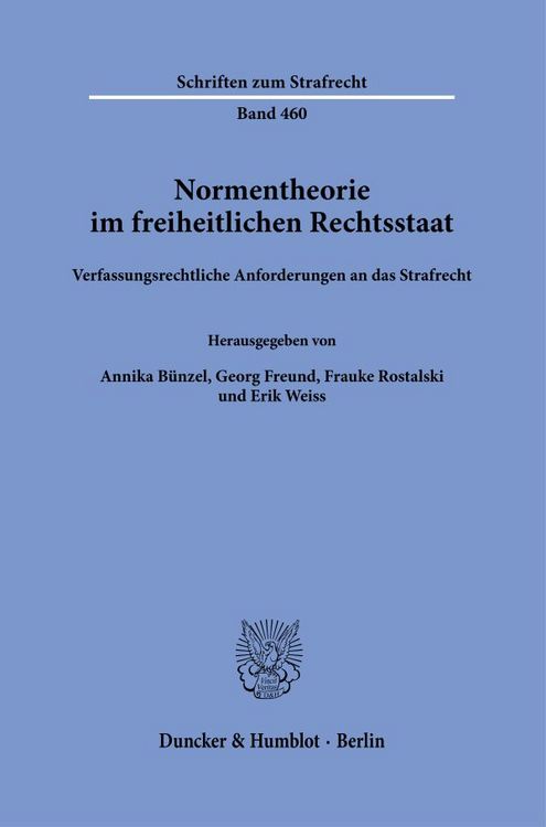 Produktbild: Normentheorie im freiheitlichen Rechtsstaat