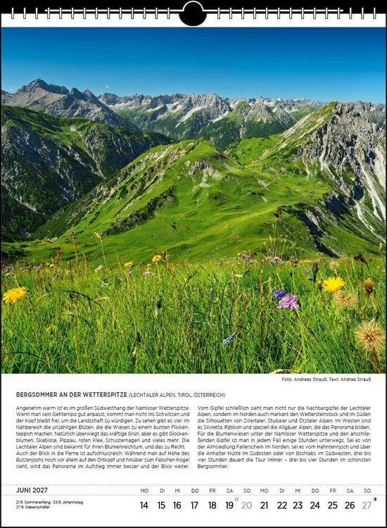 Produktbild: Blodigs Alpenkalender 2027