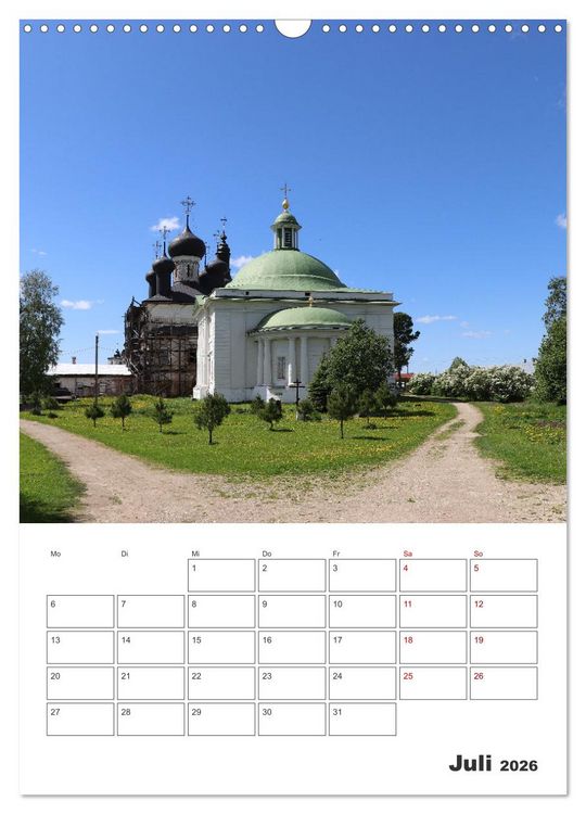 Produktbild: Russland - Terminplaner (Wandkalender 2026 DIN A3 hoch), CALVENDO Monatskalender