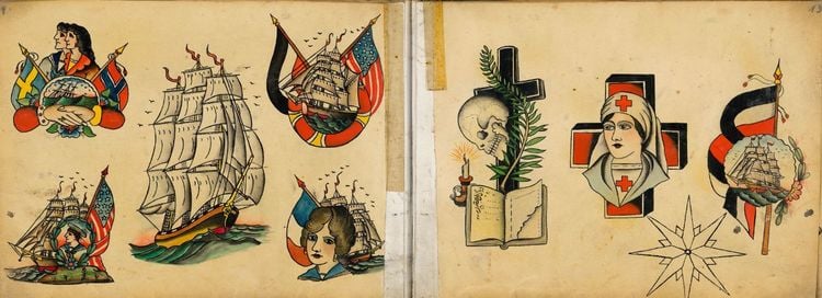 Produktbild: Christian Warlich. Tattoo Flash Book (dt./engl.)