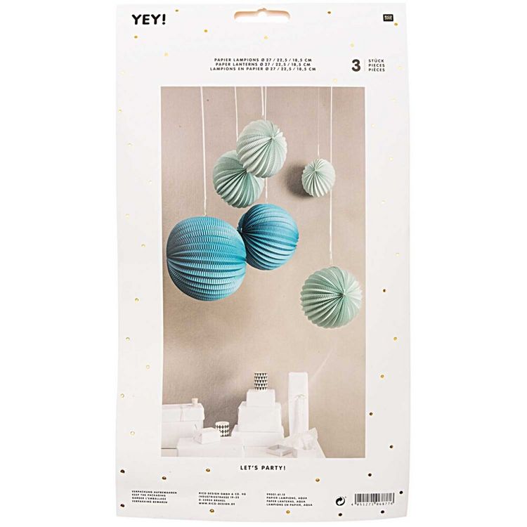 Produktbild: Papierlampions Set "Aqua"