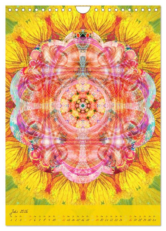 Produktbild: FLORALE MANDALAS (Wandkalender 2026 DIN A4 hoch), CALVENDO Monatskalender