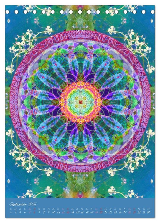Produktbild: Mandala Energien (Tischkalender 2026 DIN A5 hoch), CALVENDO Monatskalender