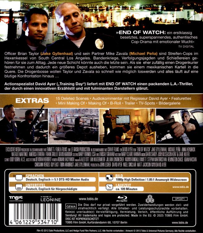 Produktbild: End of Watch