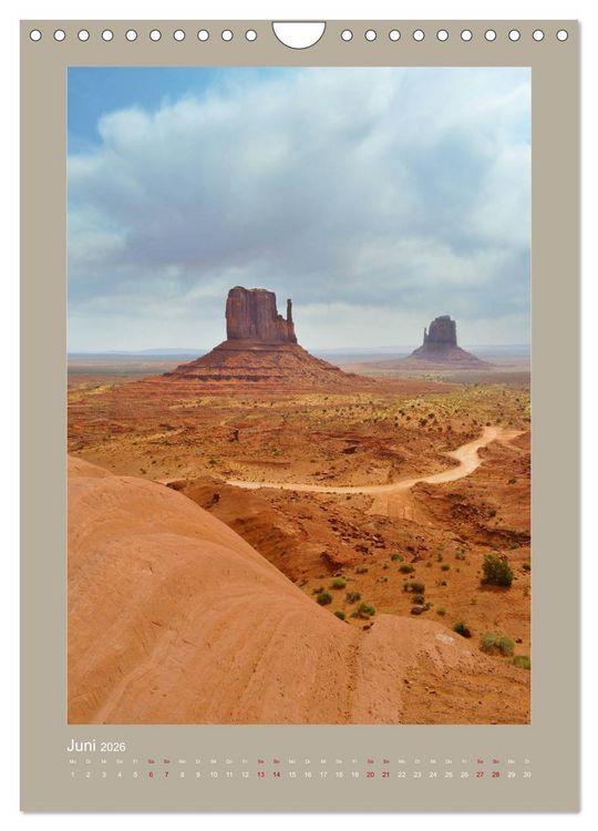 Produktbild: Erlebe mit mir das Monument Valley (Wandkalender 2026 DIN A4 hoch), CALVENDO Monatskalender