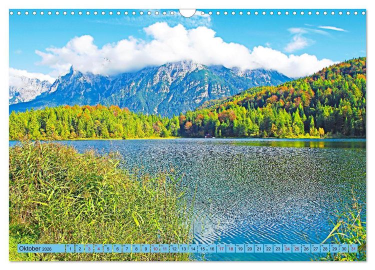 Produktbild: Rund um Mittenwald (Wandkalender 2026 DIN A3 quer), CALVENDO Monatskalender