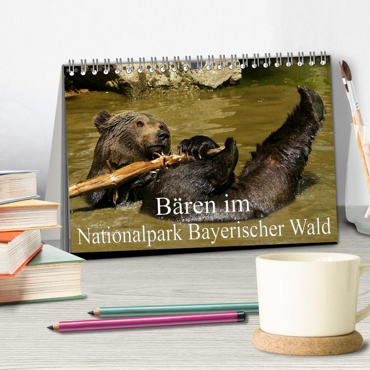 Produktbild: B&auml;ren im Nationalpark Bayerischer Wald (Tischkalender 2026 DIN A5 quer), CALVENDO Monatskalender