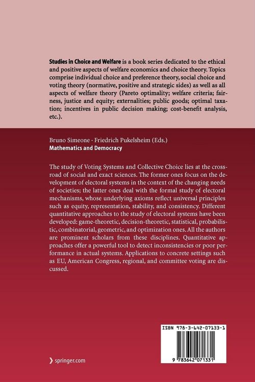 Produktbild: Mathematics and Democracy