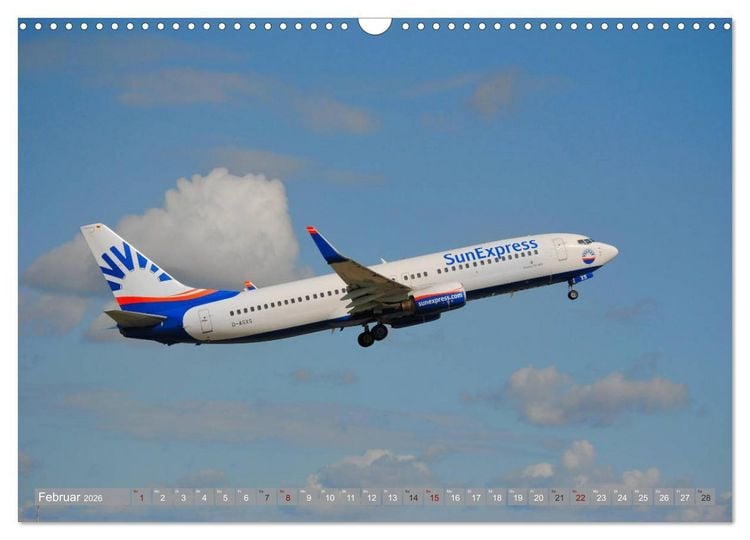 Produktbild: Flugzeuge - Eindrucksvolle Riesen am Himmel (Wandkalender 2026 DIN A3 quer), CALVENDO Monatskalender
