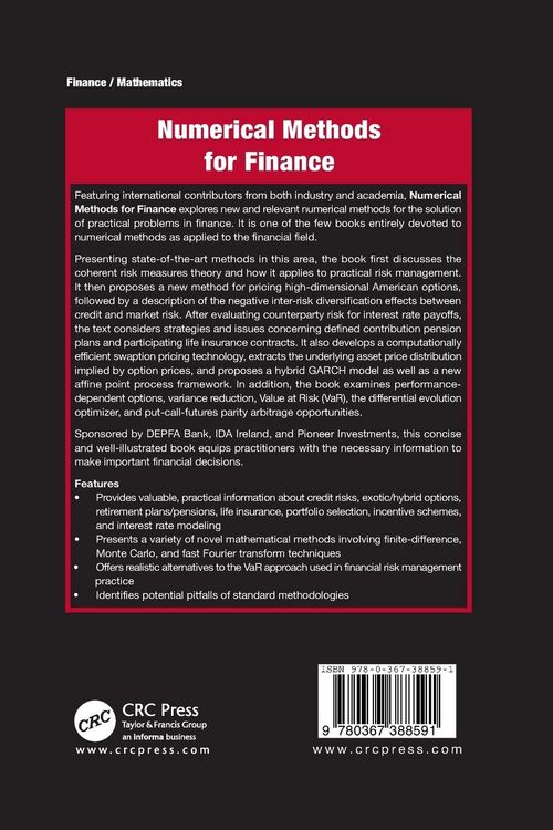 Produktbild: Numerical Methods for Finance