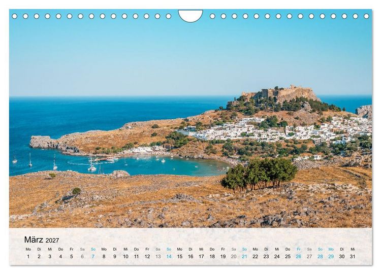 Produktbild: Rhodos - Die Highlights der Insel (Wandkalender 2027 DIN A4 quer), CALVENDO Monatskalender
