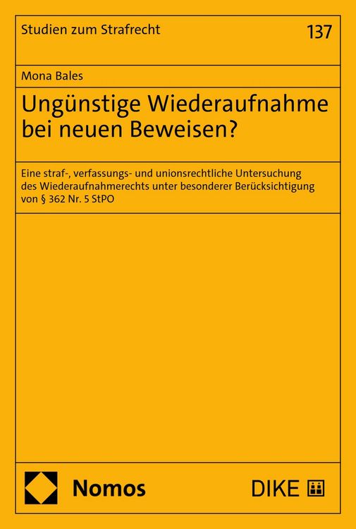 Produktbild: Ung&uuml;nstige Wiederaufnahme bei neuen Beweisen?