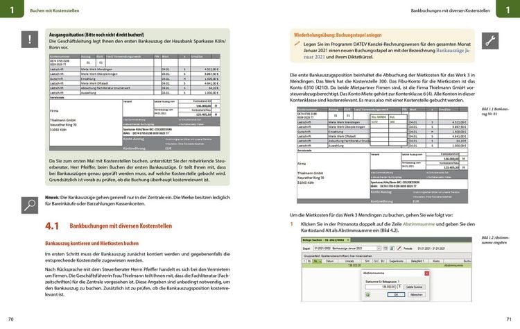 Produktbild: Finanzbuchhaltung mit Kostenstellen/Kostentr&auml;gern in der Praxis mit DATEV Kanzlei-Rechnungswesen