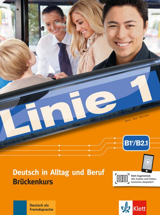 Produktbild: Linie 1 B1+/B2.1. Kurs- und &Uuml;bungsbuch Teil 1 mit Audios und Videos