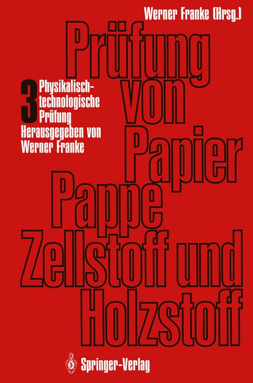Produktbild: Pr&uuml;fung von Papier, Pappe, Zellstoff und Holzstoff