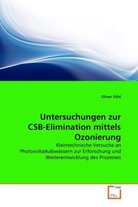 Produktbild: F&ouml;hl, O: Untersuchungen zur CSB-Elimination mittels Ozonieru