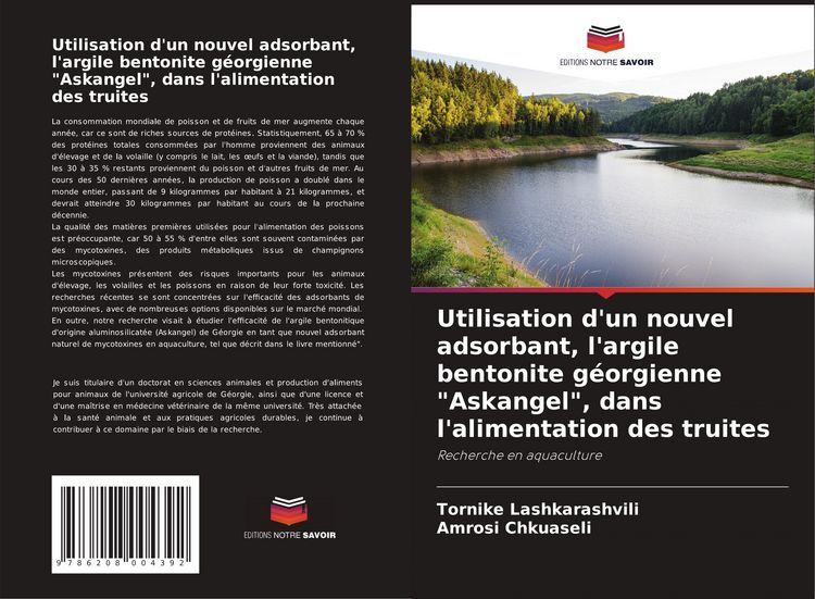 Produktbild: Utilisation d'un nouvel adsorbant, l'argile bentonite g&eacute;orgienne "Askangel", dans l'alimentation des truites