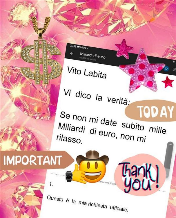 Produktbild: Vi dico la verit&agrave;: Se non mi date subito mille Miliardi di euro, non mi rilasso