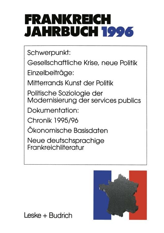 Produktbild: Frankreich-Jahrbuch 1996