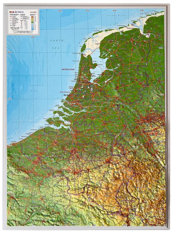 Produktbild: Relief Belelux klein 1:400.000