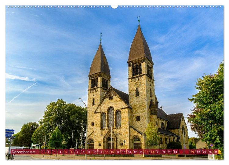 Produktbild: Ein Blick auf Rheda-Wiedenbr&uuml;ck (hochwertiger Premium Wandkalender 2026 DIN A2 quer), Kunstdruck in Hochglanz
