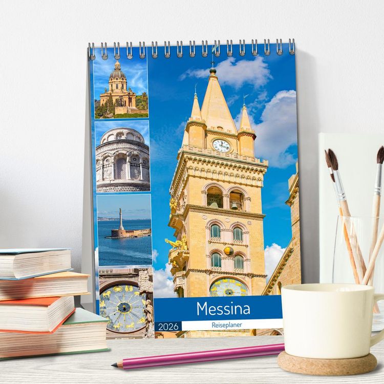 Produktbild: Messina - Reiseplaner (Tischkalender 2026 DIN A5 hoch), CALVENDO Monatskalender